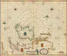 British Isles, Scotland and Ireland Map By Pieter Goos