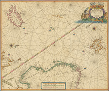 Polar Maps, Scandinavia and Iceland Map By Pieter Goos