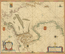 British Isles, Netherlands, Scandinavia, Norway and Denmark Map By Pieter Goos