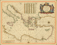 Mediterranean Map By Pieter Goos