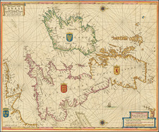 British Isles Map By Pieter Goos