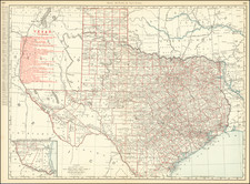 Texas Map By Rand McNally & Company