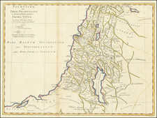 Palaestinae Sive Terra Promissionis in duodecim Tribus partitae Facies Vetus By John Blair