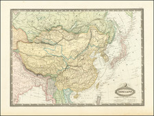 China and Japan Map By F.A. Garnier