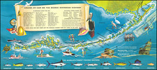 Florida and Pictorial Maps Map By Monroe County Advertising Commission