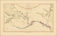 Pacific Northwest, Oregon, Washington, Alaska, Russia in Asia and British Columbia Map By William Faden