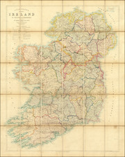 Ireland Map By Edward Stanford