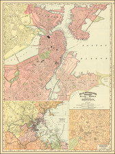 Boston Map By Rand McNally & Company