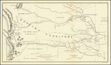 Plains, Kansas, Nebraska, Oklahoma & Indian Territory, Colorado, Rocky Mountains and Colorado Map By Col. Henry P. Dodge / Lt. Enoch Steen