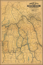 British Columbia Map By Poole Brothers