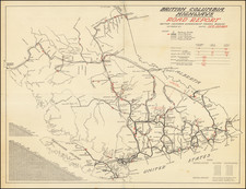 British Columbia Map By British Columbia Government Travel Bureau