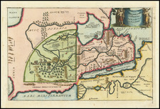 Middle East, Holy Land and Egypt Map By Philipp Clüver  &  John Senex