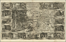 Middle East and Holy Land Map By Johannes Cloppenburg