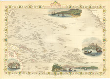 Australia & Oceania, Pacific, Oceania, Hawaii and Other Pacific Islands Map By John Tallis