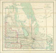 Western Canada Map By Canadian Department of the Interior