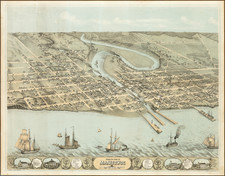 Wisconsin Map By Augustus Koch