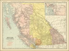 British Columbia Map By Rand McNally & Company