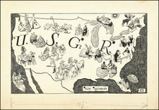 United States and Pictorial Maps Map By Carl Rose`