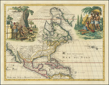 North America Map By Johann Justine Gebauers