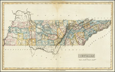 Tennessee Map By Fielding Lucas Jr.