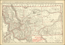 Montana Map By Rand McNally & Company