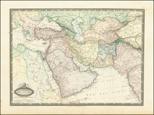 Turkey, Central Asia & Caucasus, Middle East, Arabian Peninsula and Turkey & Asia Minor Map By F.A. Garnier