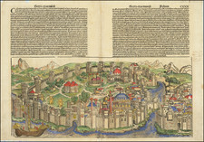 Turkey and Turkey & Asia Minor Map By Hartmann Schedel