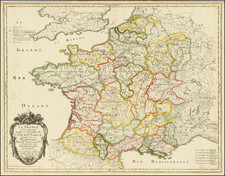 France Map By Guillaume Sanson