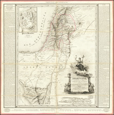 Holy Land and Egypt Map By Alexandre Blondeau