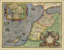 North Africa and West Africa Map By Abraham Ortelius