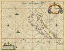 Southwest, North America, Baja California, Pacific and California Map By Johannes van Loon