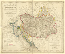 Austria and Croatia & Slovenia Map By Kunst & Industrie Comptoir