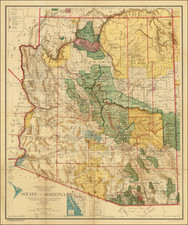 Arizona Map By General Land Office