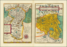 Buchaviae, sive Fuldensis Ditionis Typus.  Wolfgango Regrwill auctore. 1574 [with] Waldeccensis Comitatus Descriptio Accuratissima By Abraham Ortelius