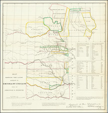 Plains, Iowa, Kansas, Missouri, Nebraska, South Dakota and Oklahoma & Indian Territory Map By Washington Hood