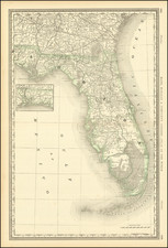 Florida Map By William Rand  &  Andrew McNally