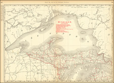 Michigan Map By Rand McNally & Company