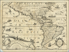 North America, Central America and South America Map By Jacob Honervogt