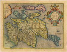 Scotland Map By Abraham Ortelius