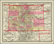 Colorado and Colorado Map By H.C. Tunison