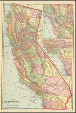 California Map By George F. Cram