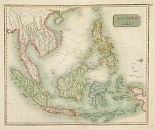 Asia, China, Southeast Asia, Philippines, Australia & Oceania and Other Pacific Islands Map By John Thomson