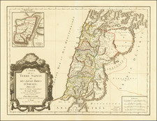 Carte de la Terre Sainte ou des douze Tribus d'Israel. . . . 