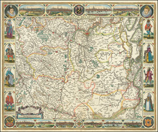 Belgium Map By Claes Janszoon Visscher