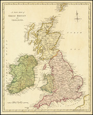 A New Map of Great Britain and Ireland . . . 1794 By Robert Wilkinson