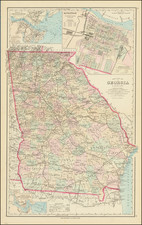 Georgia Map By Frank A. Gray