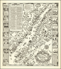 Massachusetts and Pictorial Maps Map By Tony Sarg