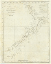New Zealand Map By James Cook