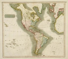 South America and America Map By John Thomson