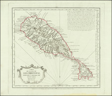 [St. Kitts / St. Christopher]  Carta De La Isla De San Christoval Reducida y Gravada, Por D. Juan Lopez . . . 1780 By Tomás López